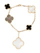 Van Cleef & Arpels Mother of Pearl Magic Alhambra Bracelet, 5 Motifs