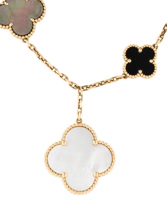 Van Cleef & Arpels Mother of Pearl Magic Alhambra Bracelet, 5 Motifs