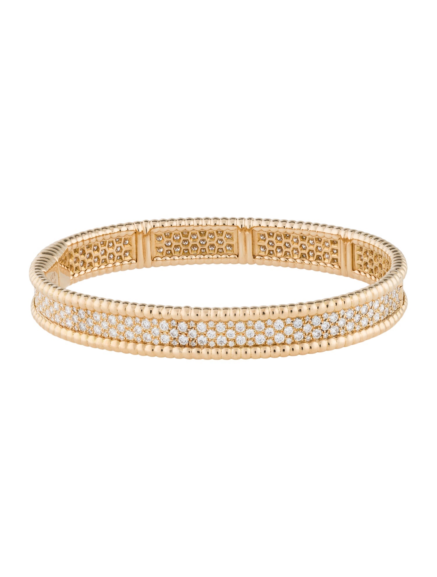 Van Cleef & Arpels Perlée Diamonds Bracelet, 3 Rows, Medium Model