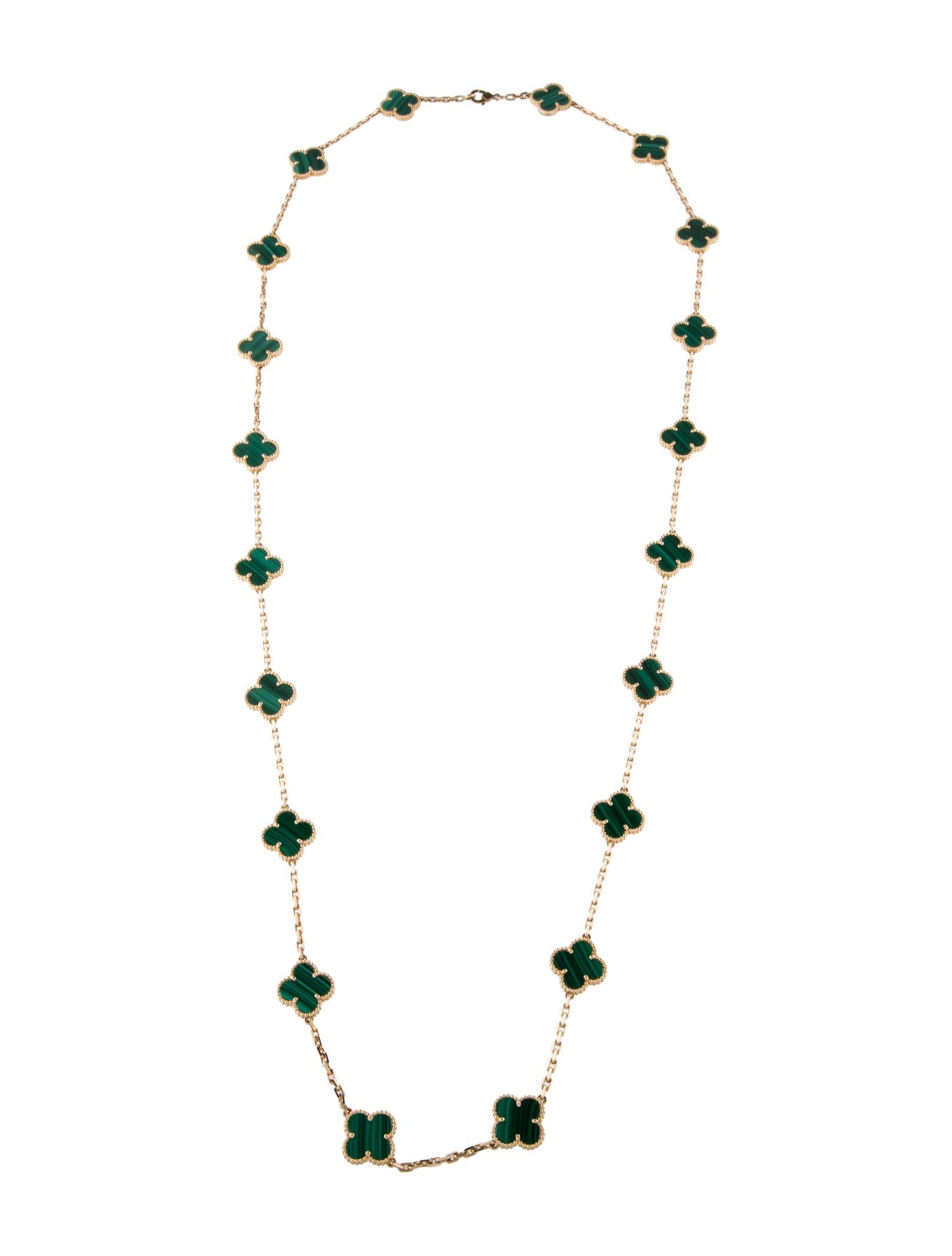 Van Cleef & Arpels Vintage Alhambra 20 Motif Necklace
