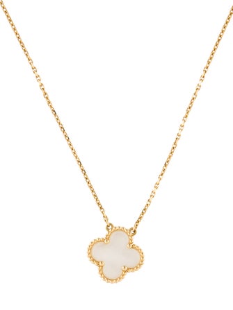 Van Cleef & Arpels Mother of Pearl Vintage Alhambra Necklace