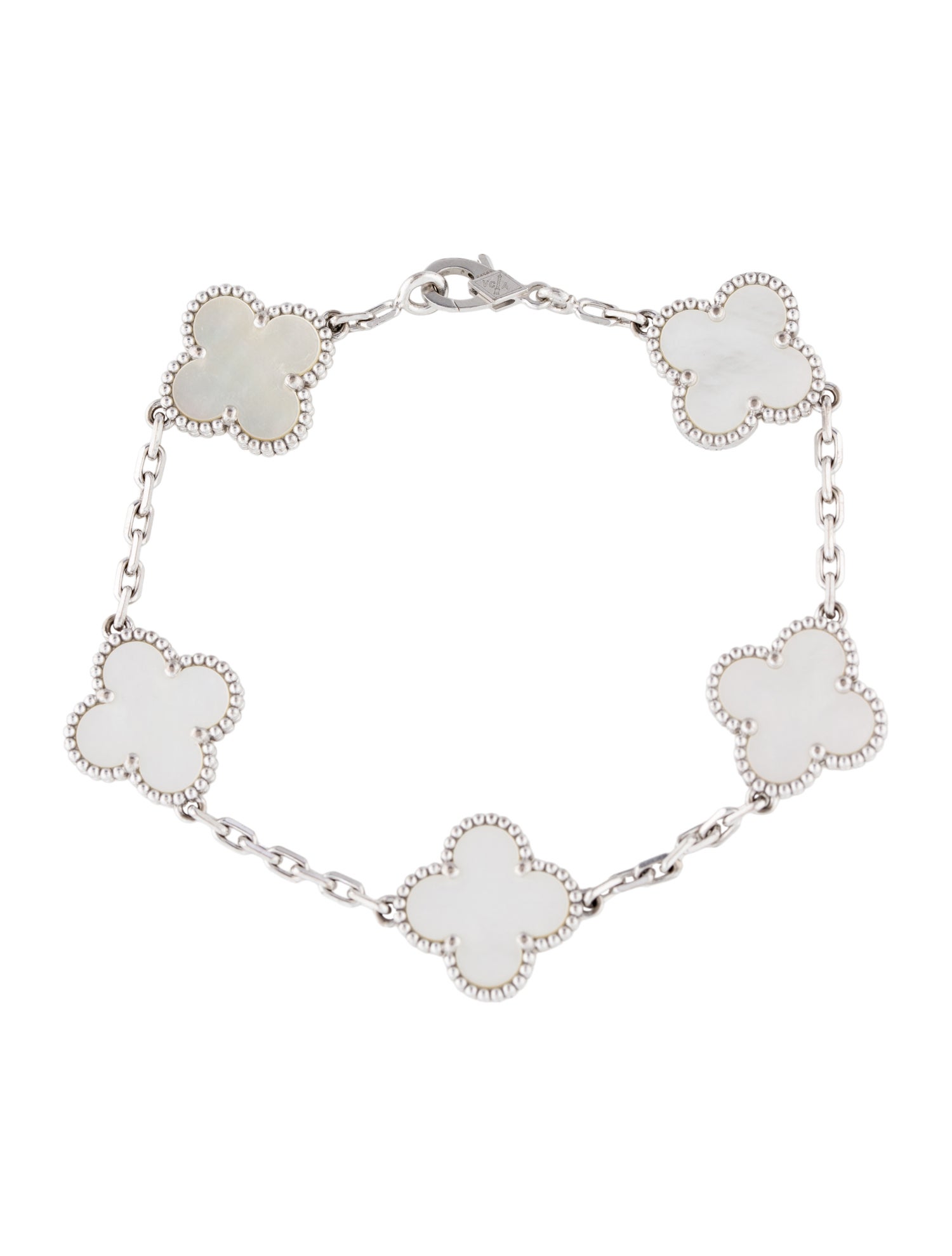 Van Cleef & Arpels Mother of Pearl Vintage Alhambra Bracelet