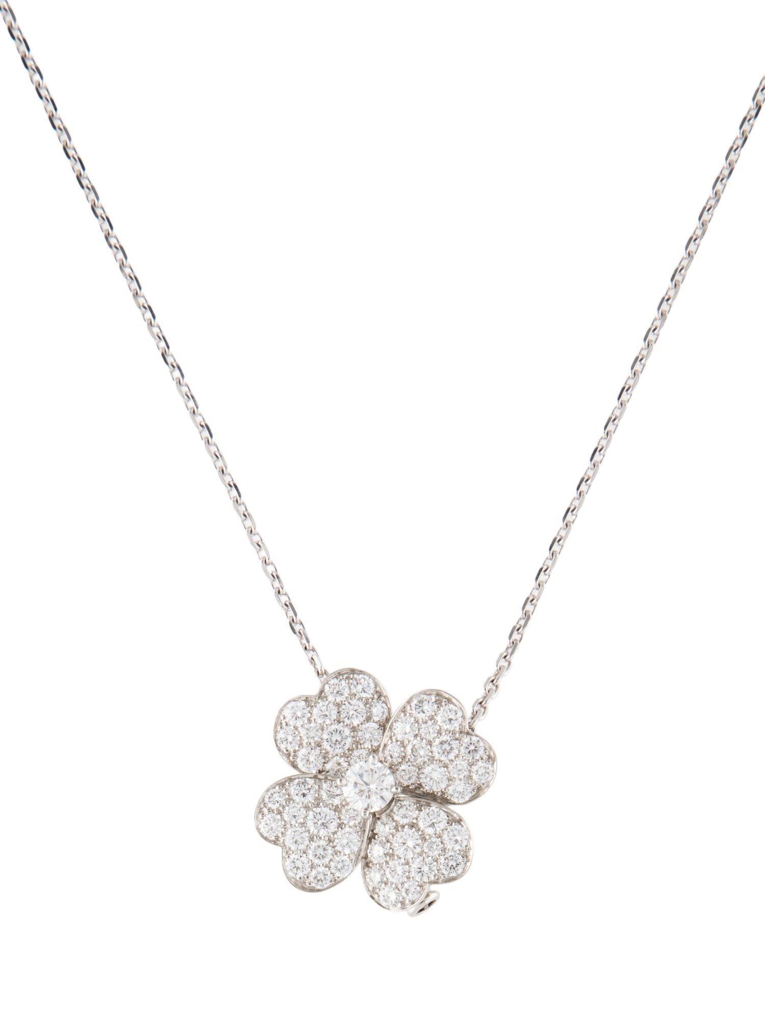 Van Cleef & Arpels Cosmos Clip Pendant Necklace, Medium Model