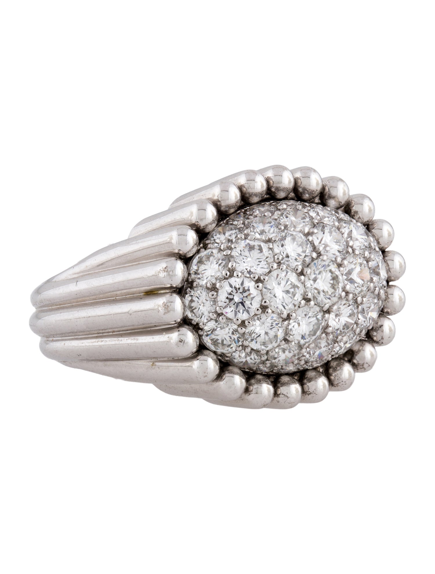 Van Cleef & Arpels Perlée Diamonds Pavé Ring