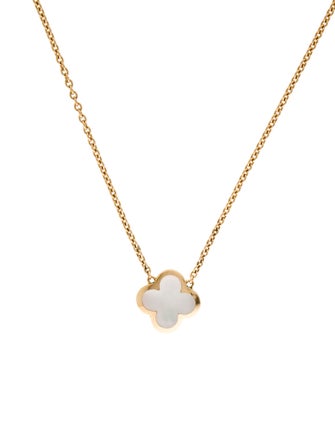 Van Cleef & Arpels Mother of Pearl Pure Alhambra Pendant Necklace