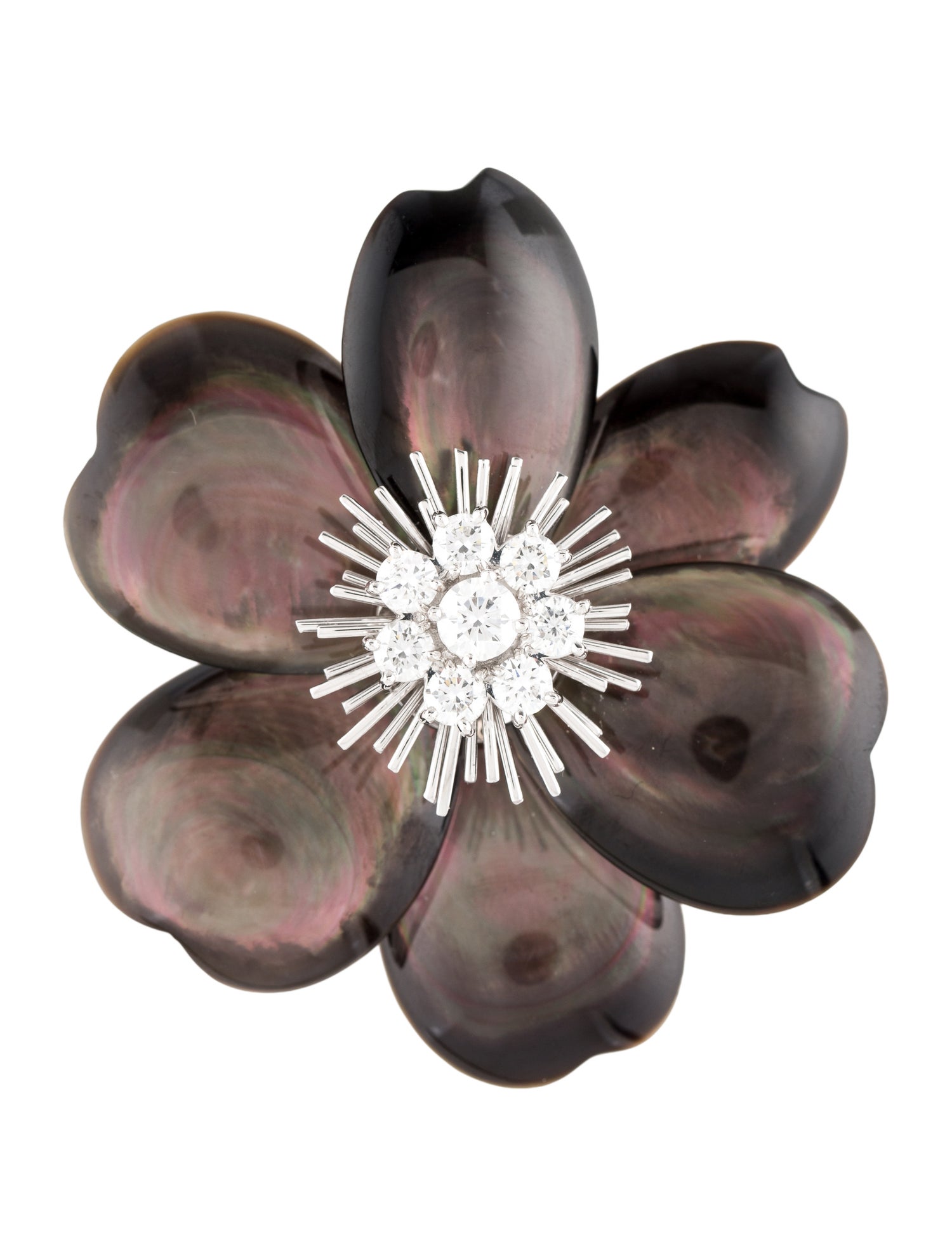 Van Cleef & Arpels Large Rose de Noël Clip