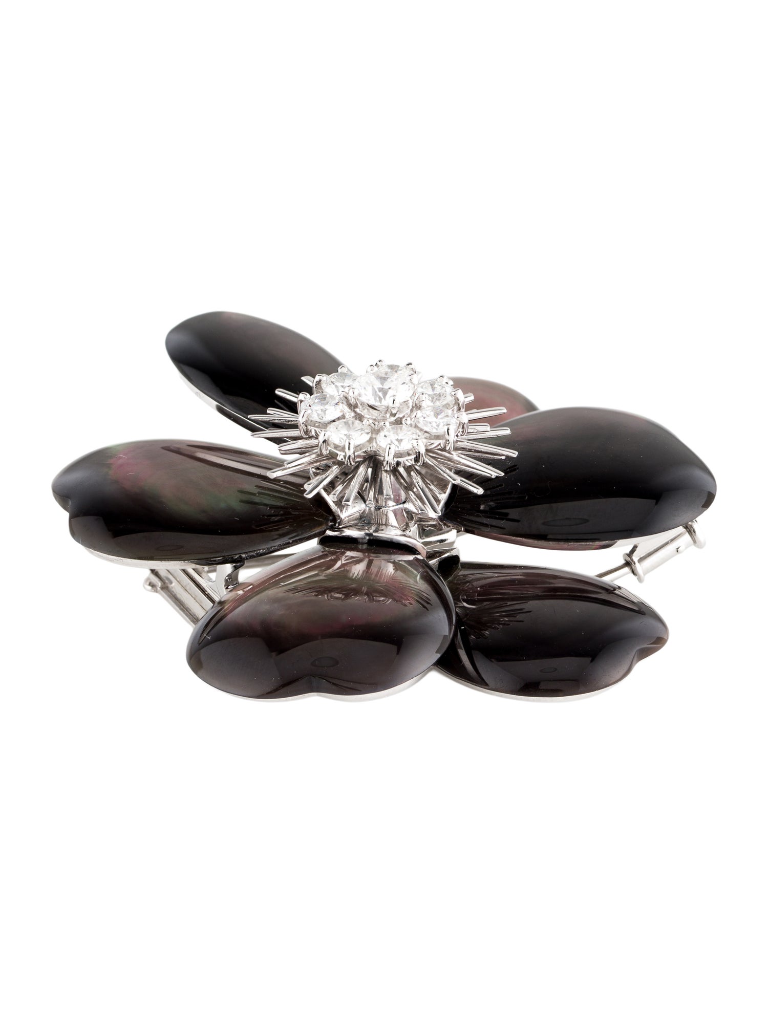 Van Cleef & Arpels Large Rose de Noël Clip