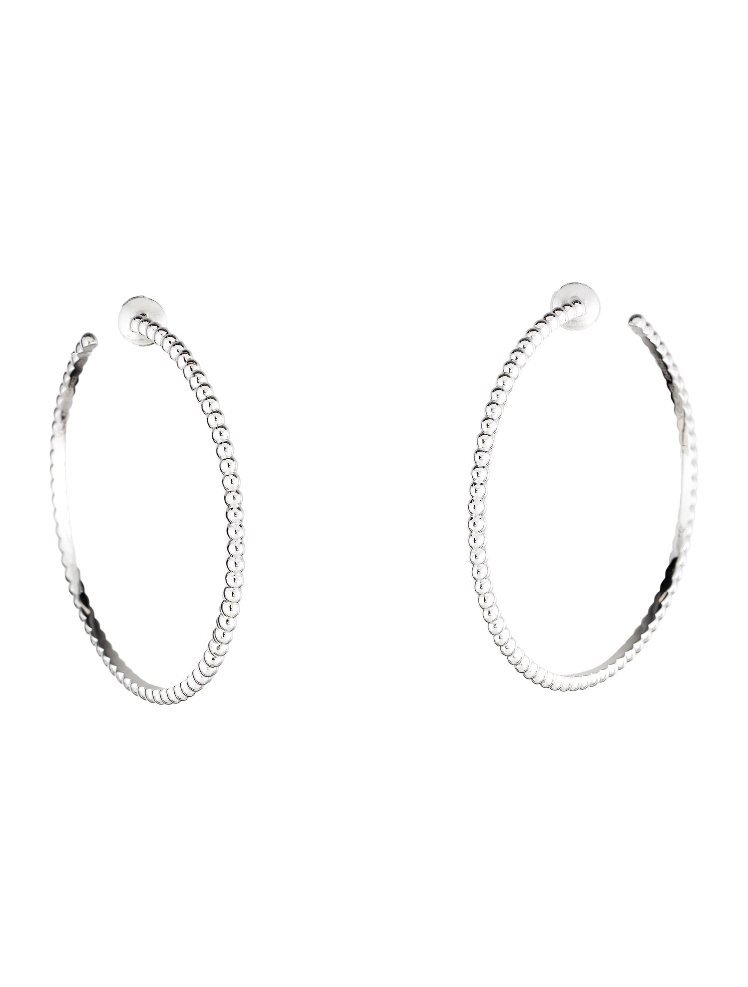 Van Cleef & Arpels Perlée Pearls of Gold Hoop Earrings, Large Model