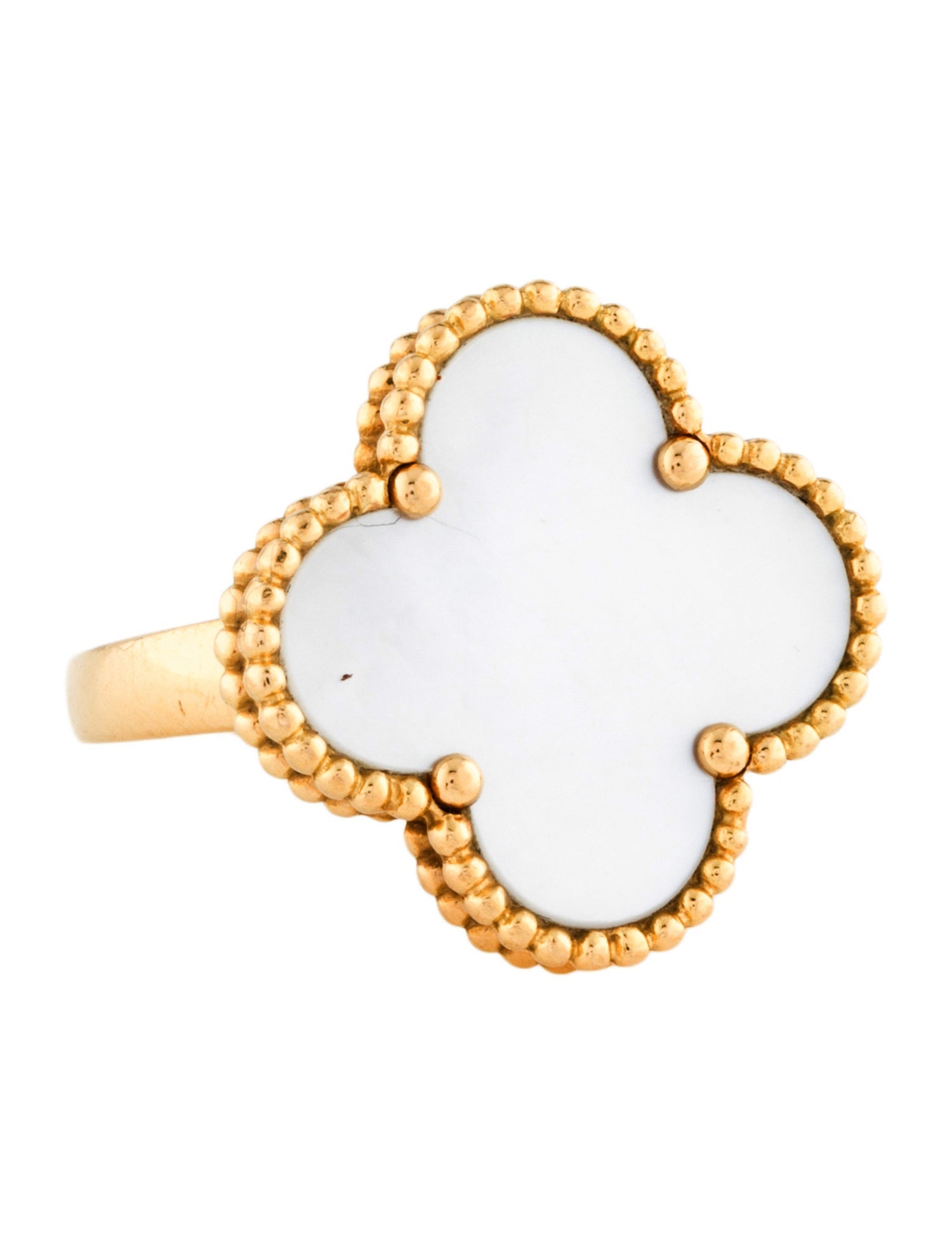 Van Cleef & Arpels Mother of Pearl Magic Alhambra Ring