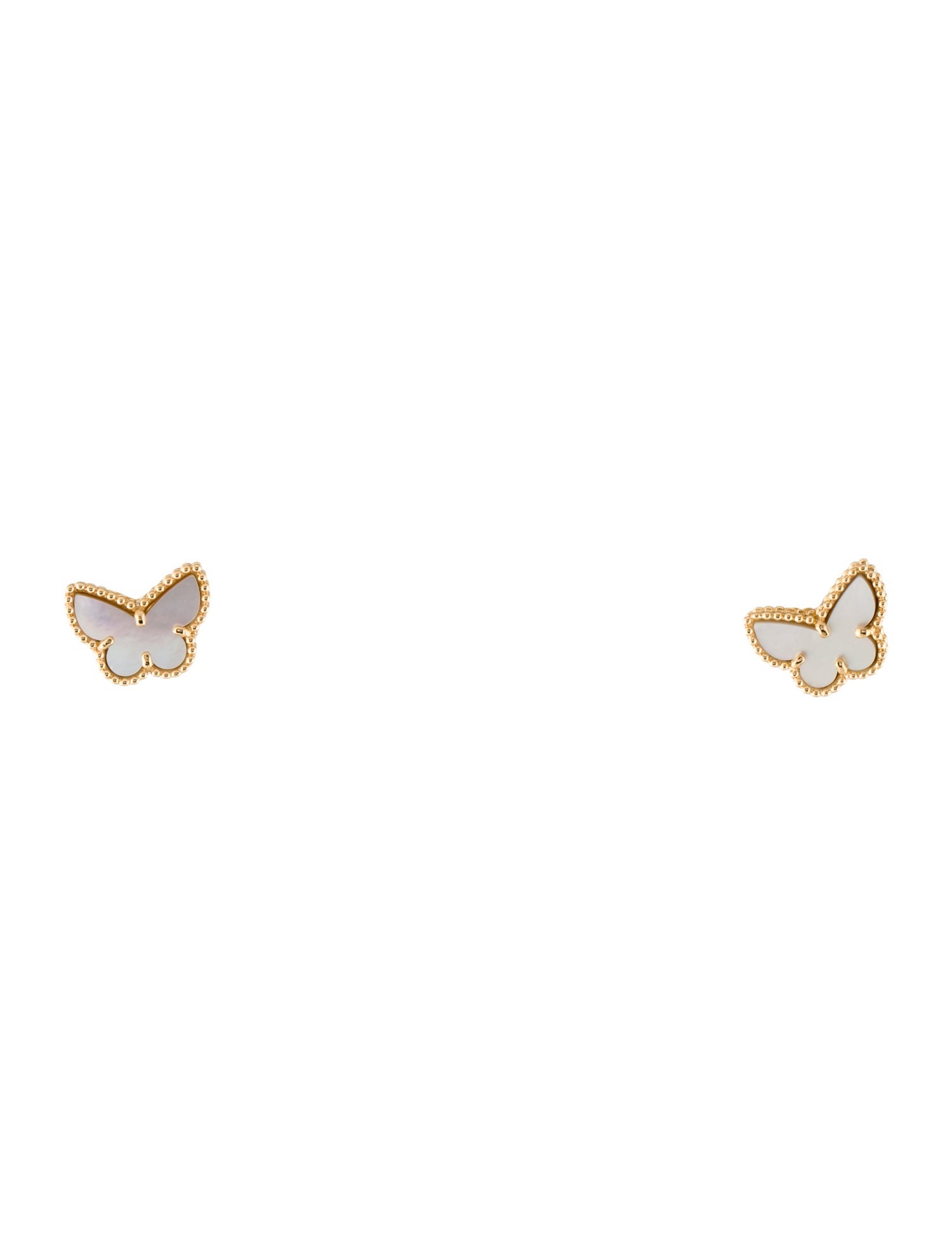 Van Cleef & Arpels Mother of Pearl Sweet Butterflies Earstuds