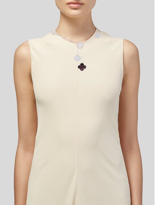 Van Cleef & Arpels Mother of Pearl Magic Alhambra 6 Motif Necklace