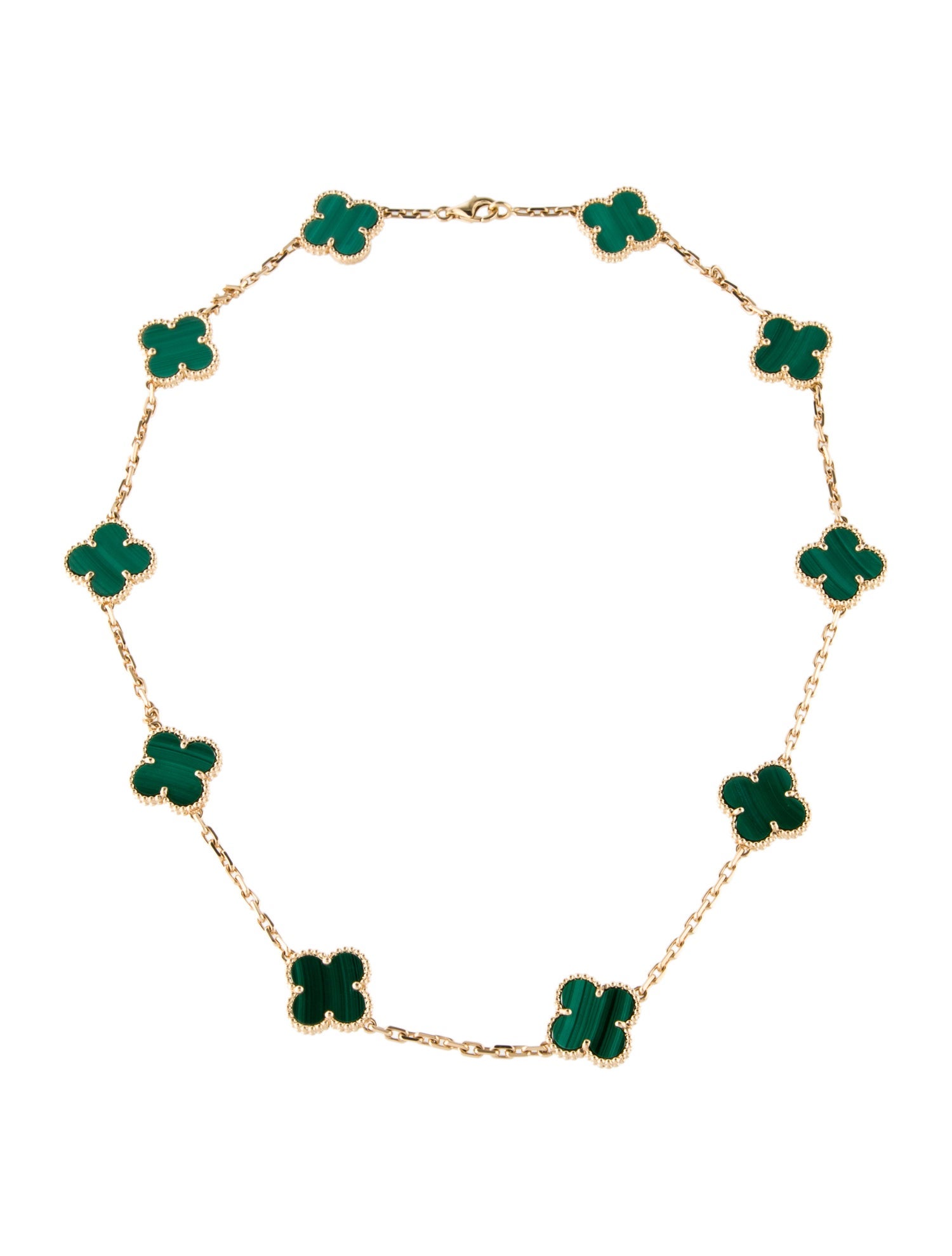 Van Cleef & Arpels Vintage Alhambra 10 Motif Necklace