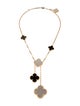 Van Cleef & Arpels Mother of Pearl Magic Alhambra 6 Motif Necklace