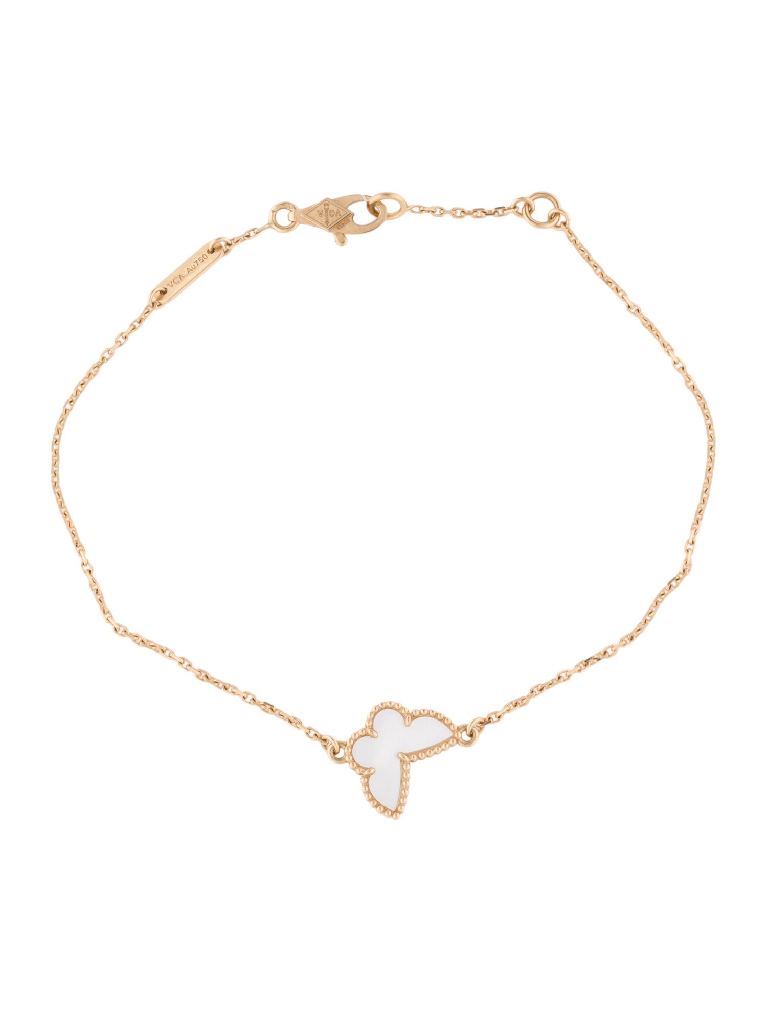 Van Cleef & Arpels Mother of Pearl Sweet Butterflies Bracelet