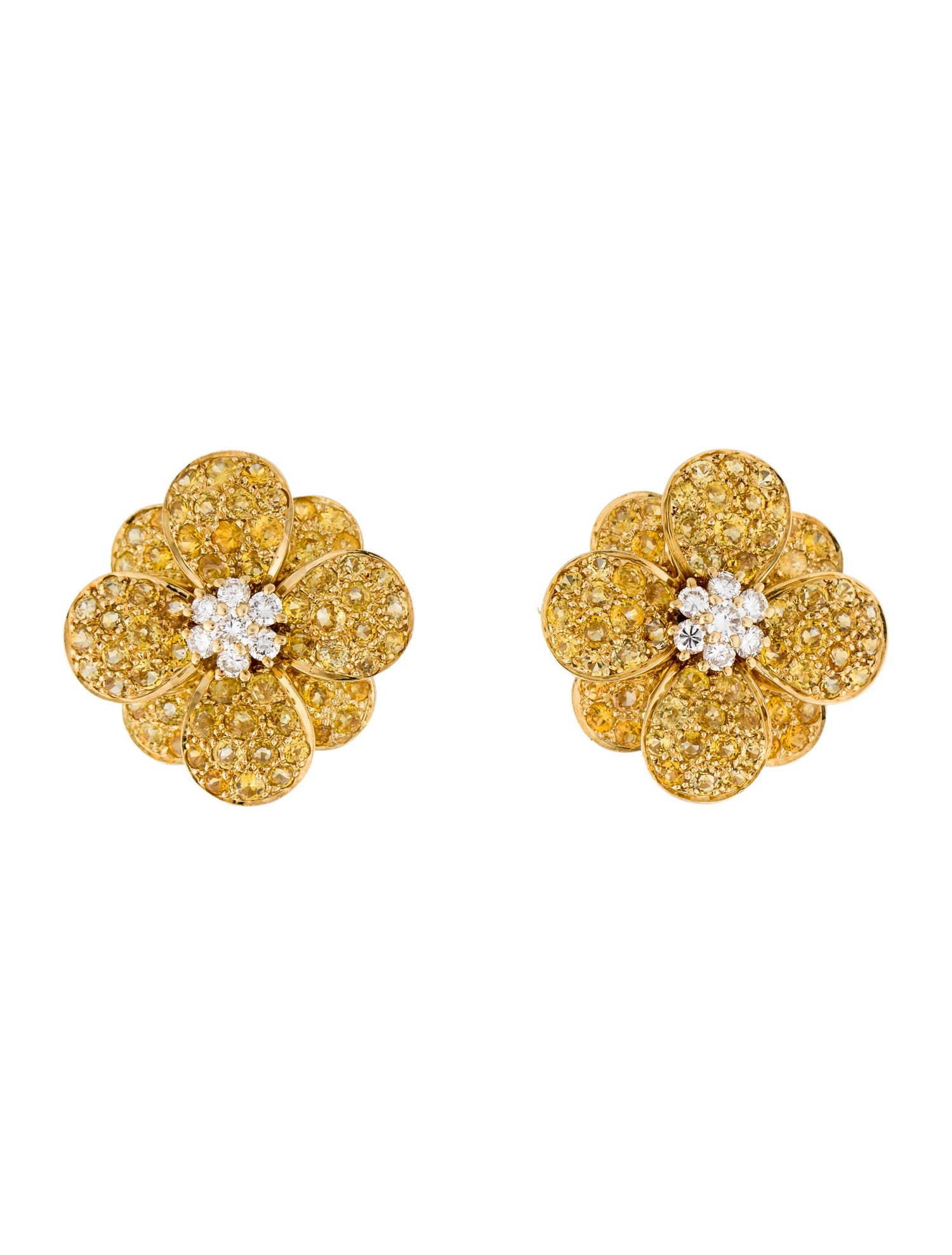 Van Cleef & Arpels Vintage Flower Earrings