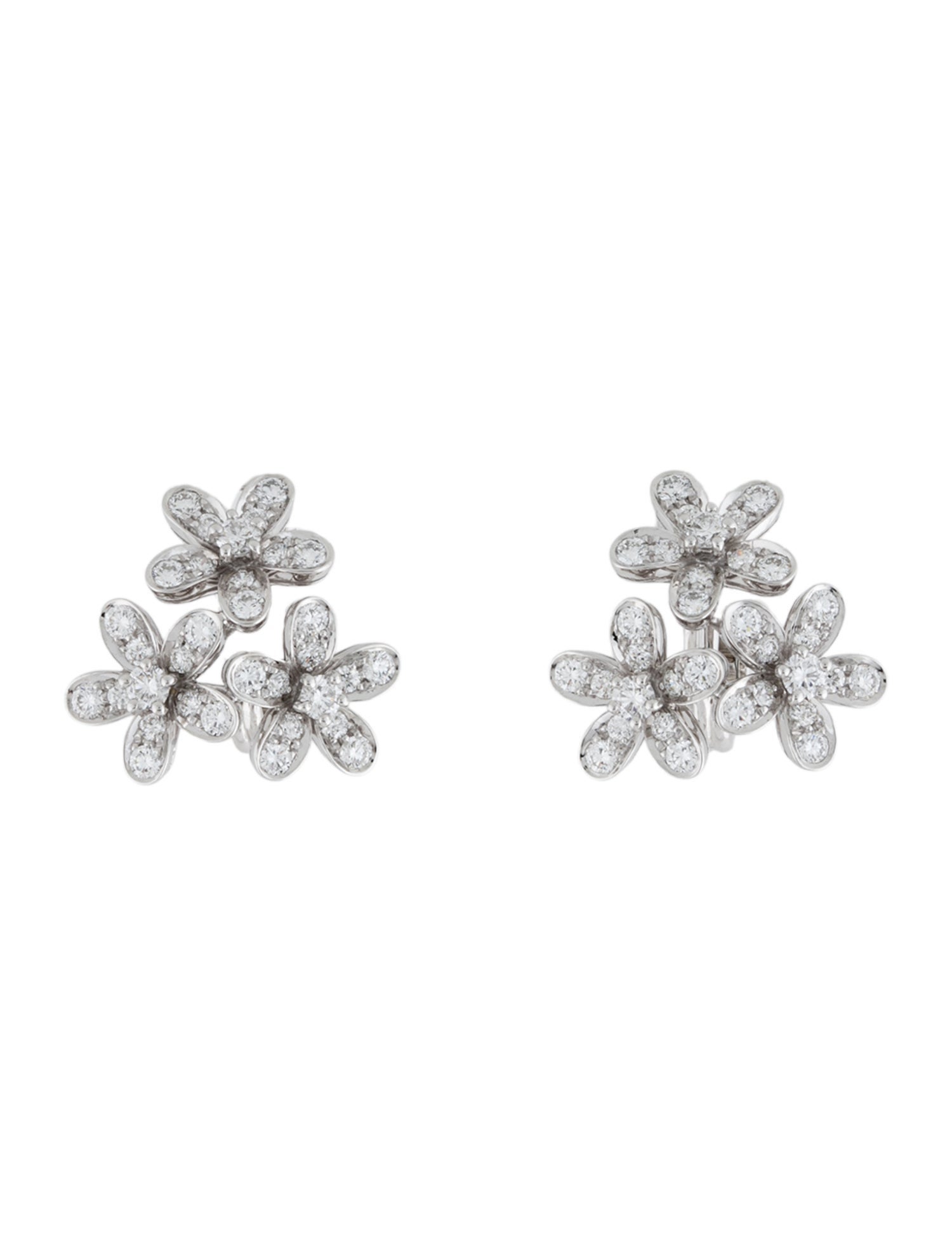 Van Cleef & Arpels Socrate 3 Flower Earrings