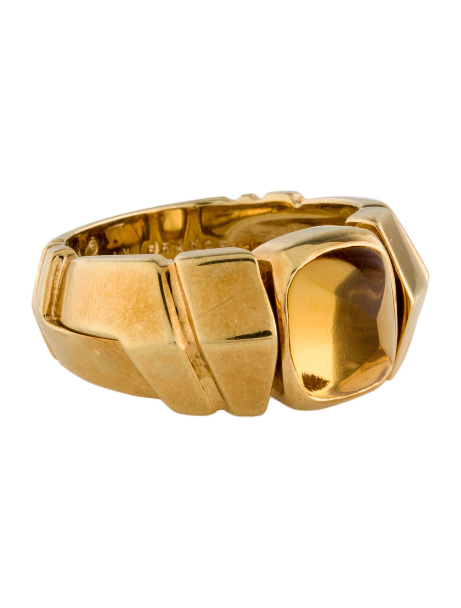 Van Cleef & Arpels Vintage Citrine Shrimp Ring