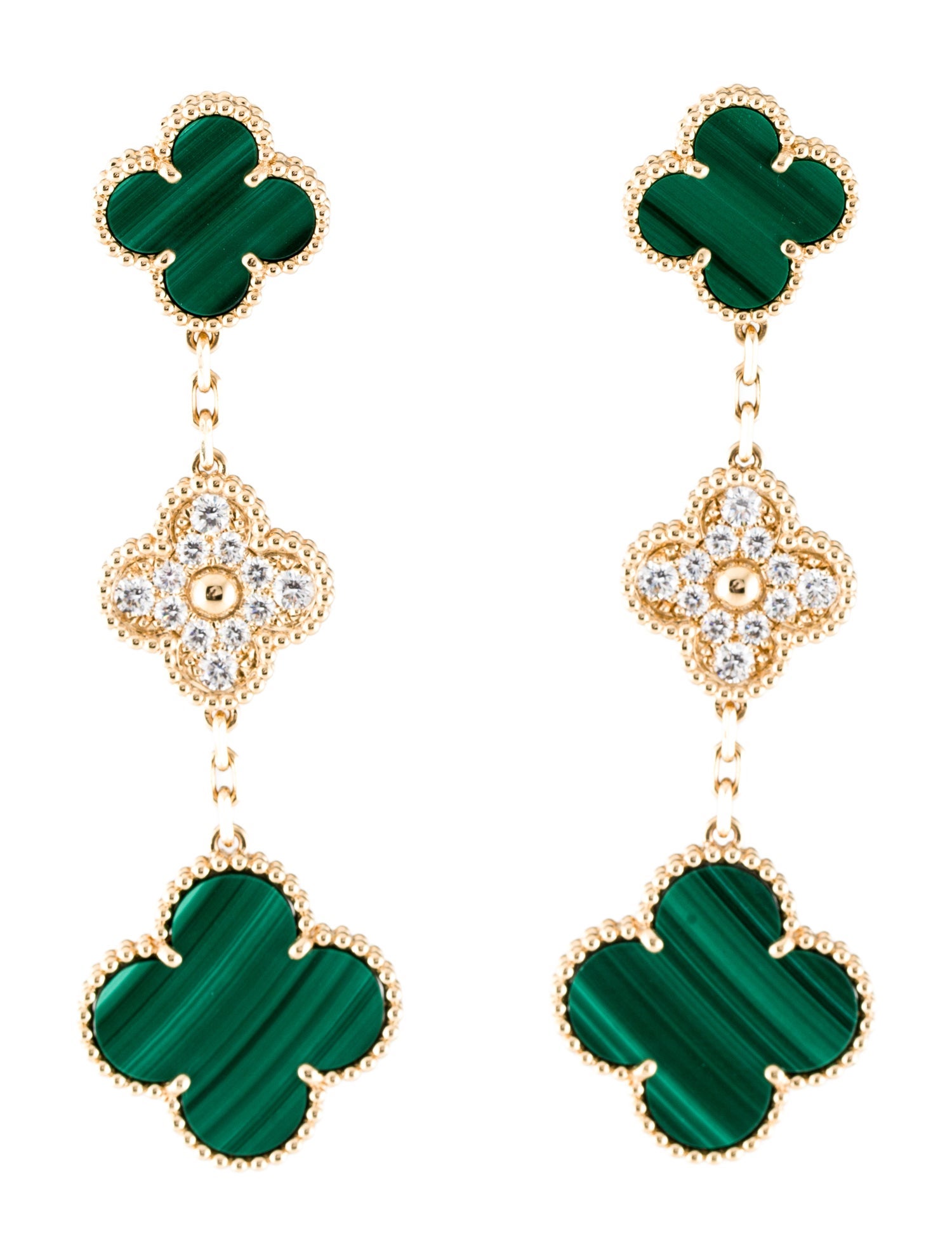 Van Cleef & Arpels Magic Alhambra Earrings, 3 Motifs