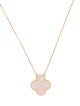 Van Cleef & Arpels Mother of Pearl Ginza Edition Magic Alhambra Pendant Necklace