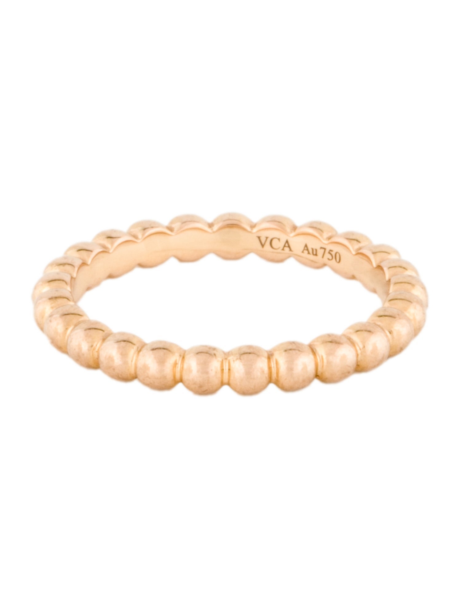 Van Cleef & Arpels Perlée Pearls Of Gold Ring, Medium Model