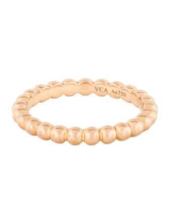 Van Cleef & Arpels Perlée Pearls Of Gold Ring, Medium Model