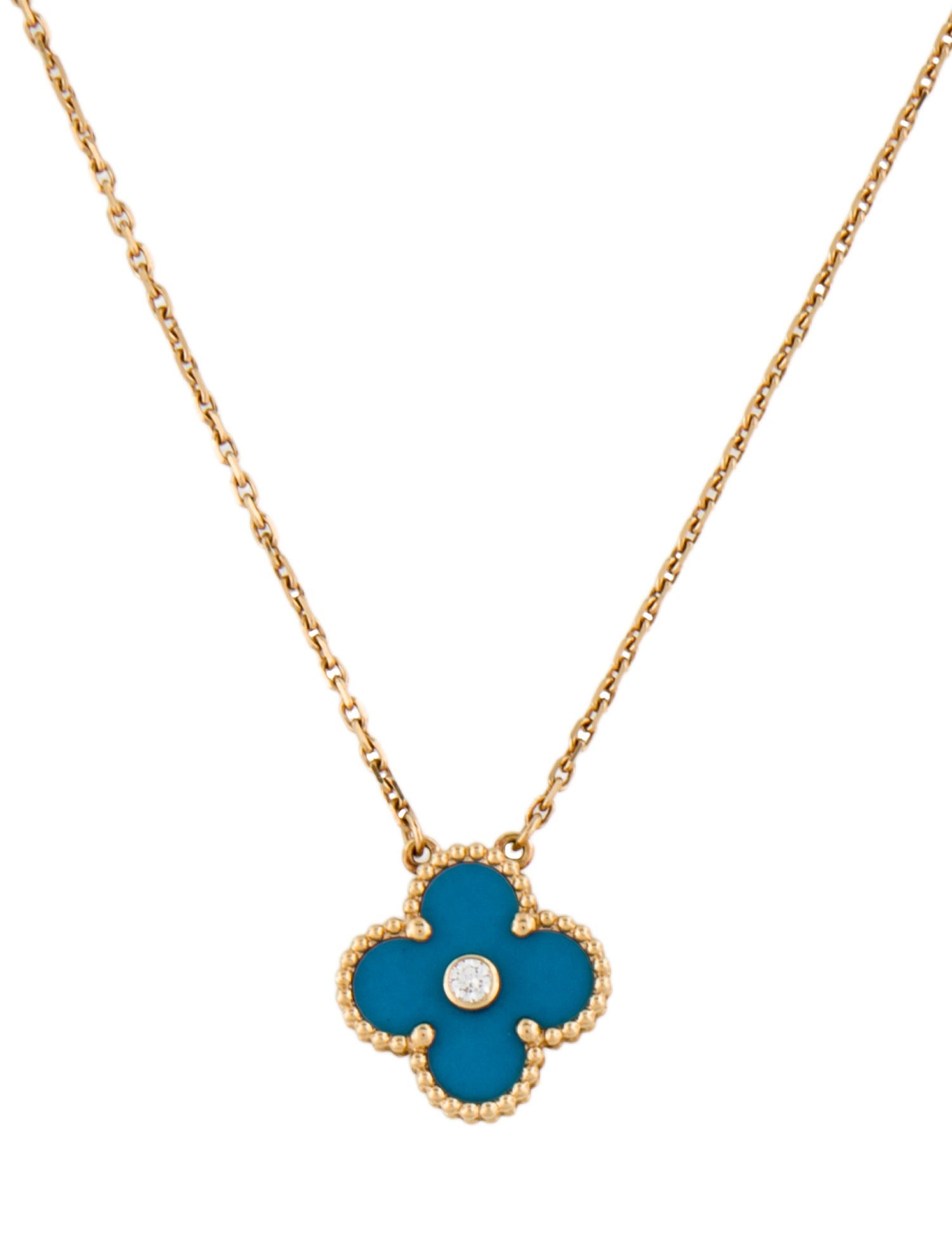 Van Cleef & Arpels 2019 Limited Edition Vintage Alhambra Pendant Necklace