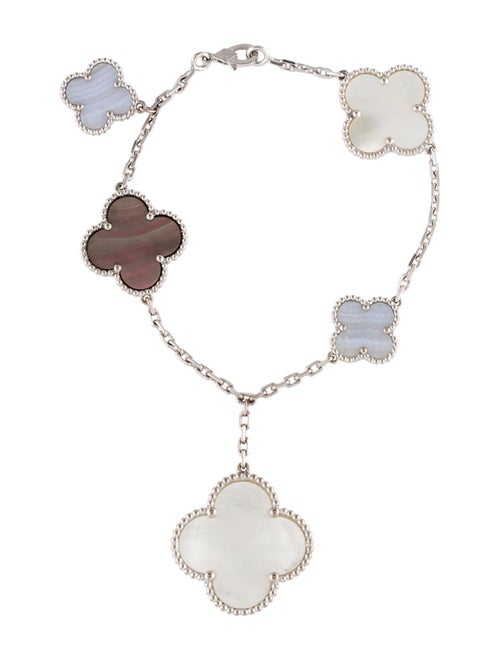 Van Cleef & Arpels Mother Of Pearl Magic Alhambra Bracelet, 5 motifs