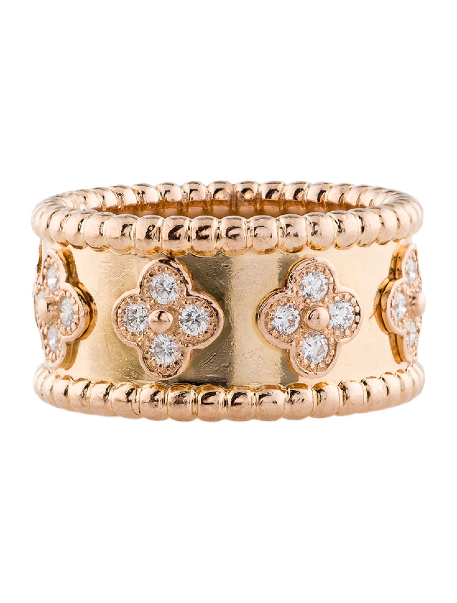 Van Cleef & Arpels Perlée Clovers Ring, Small Model