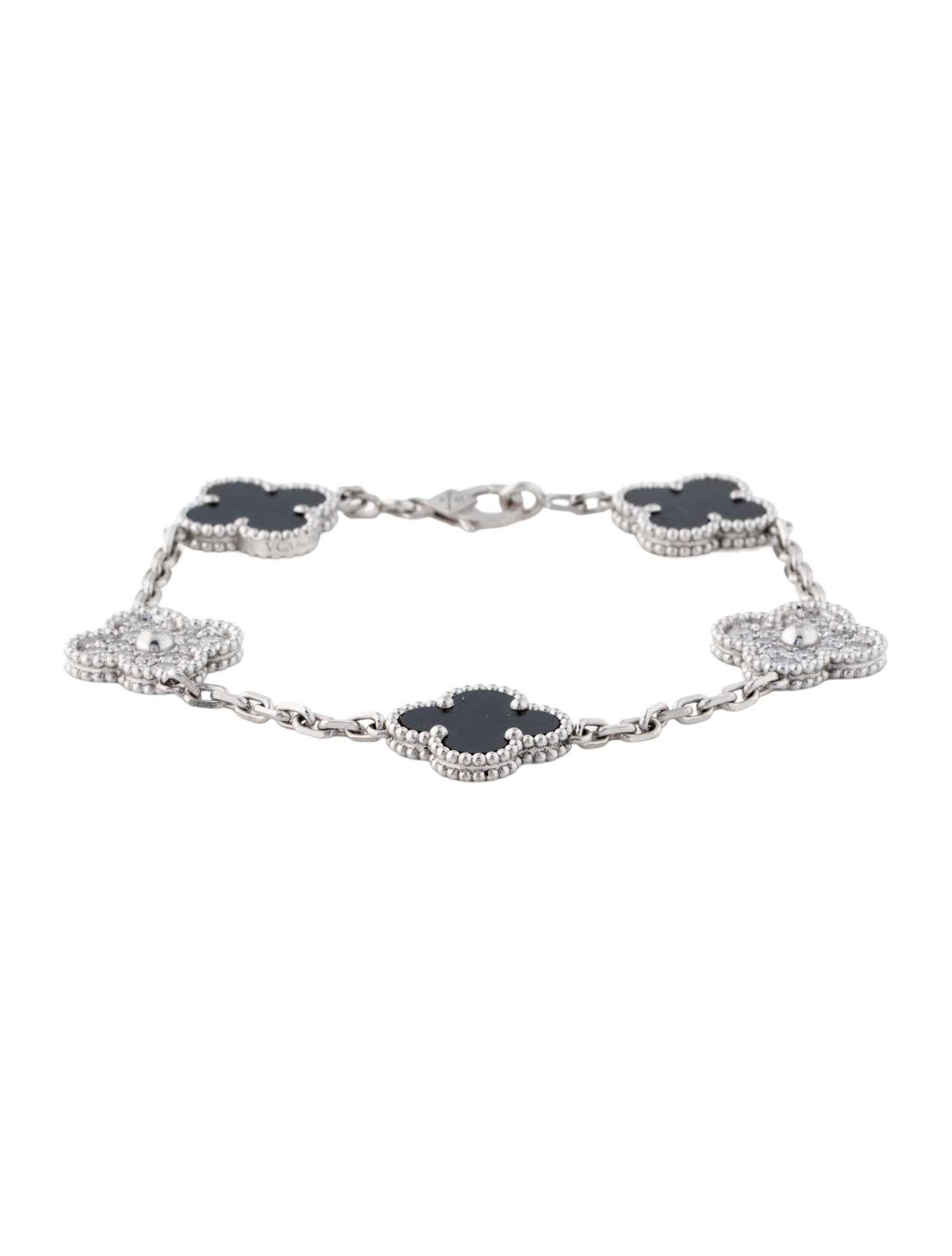 Van Cleef & Arpels Vintage Alhambra Bracelet, 5 Motif