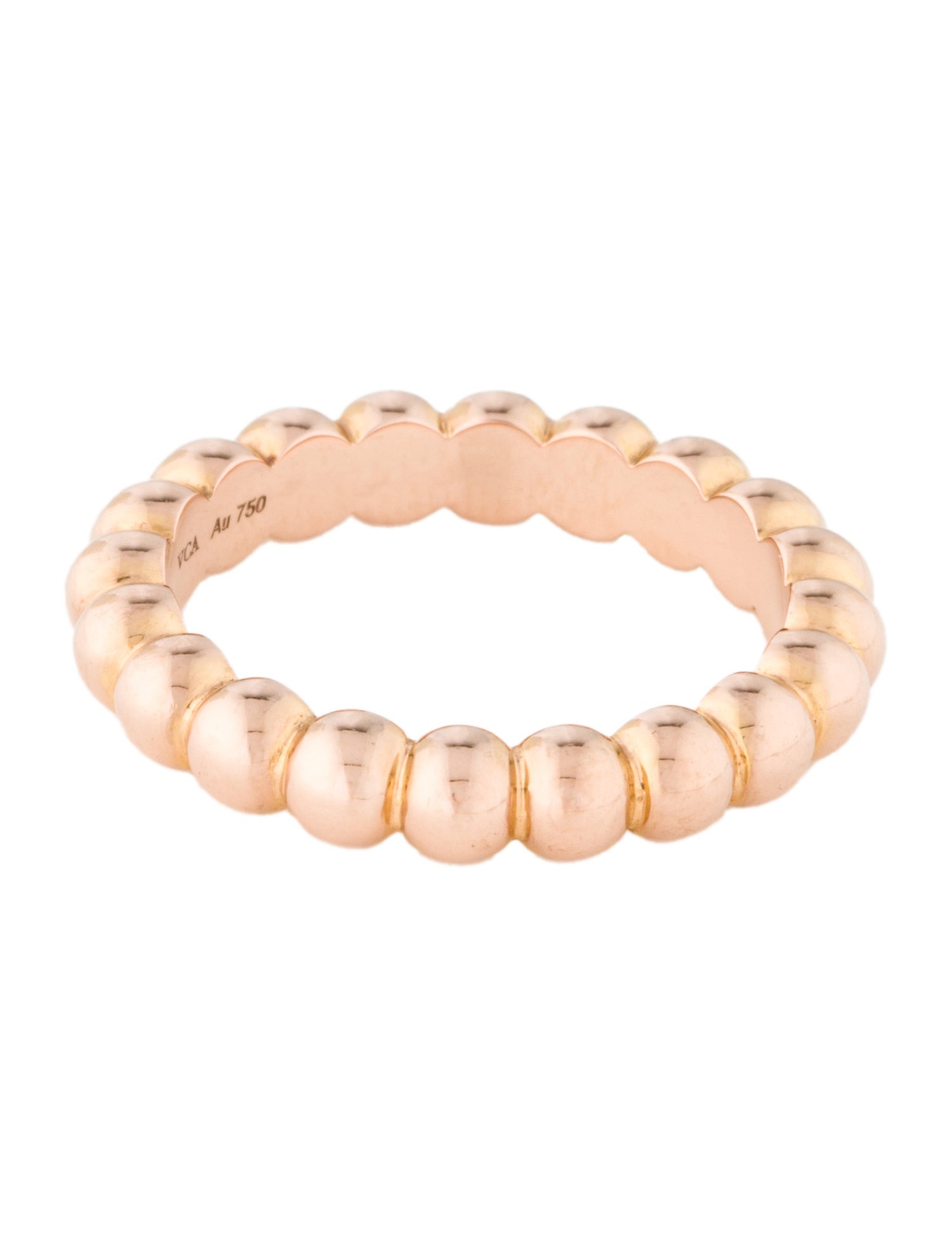 Van Cleef & Arpels Perlée Pearls Of Gold Ring, Medium Model
