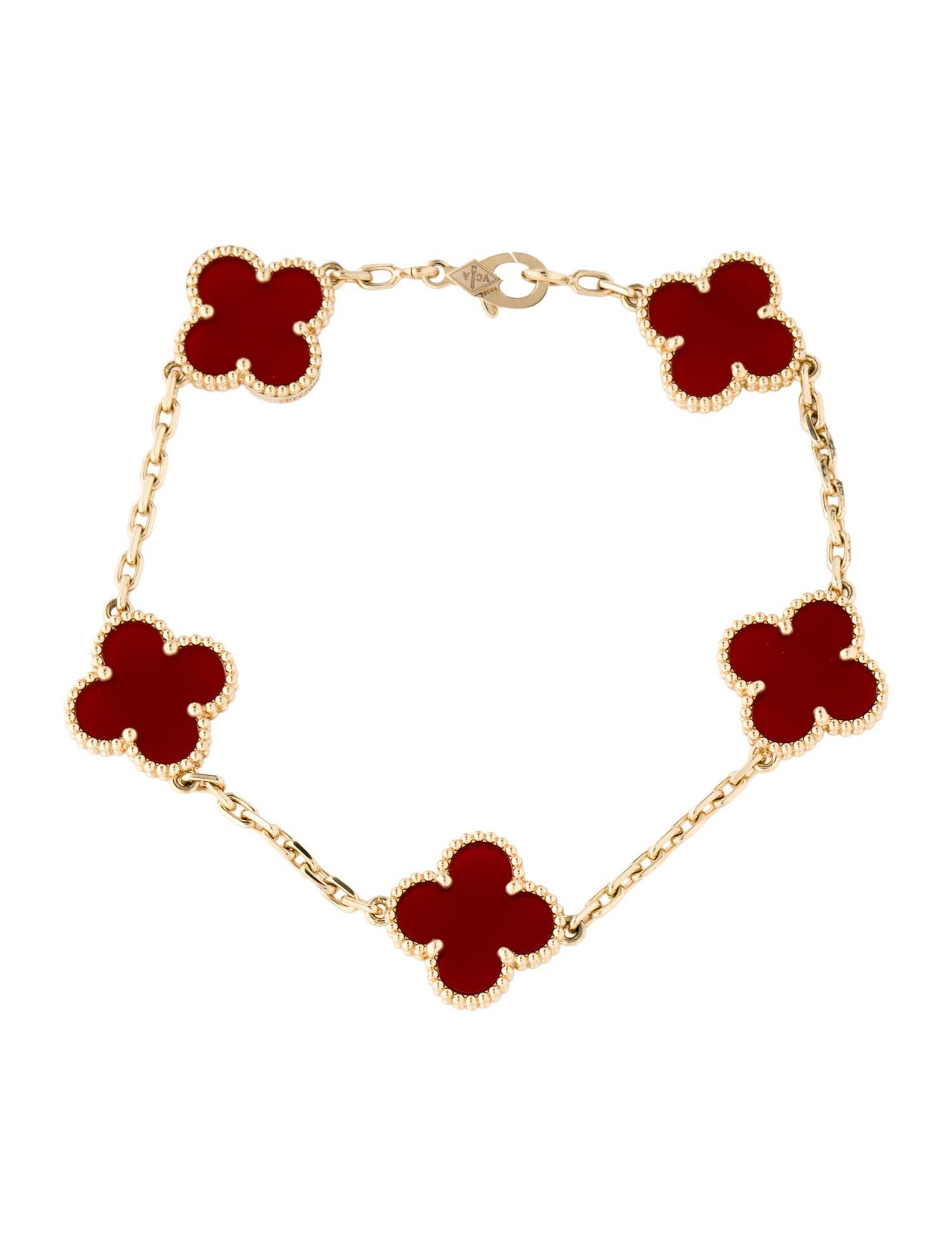 Van Cleef & Arpels Vintage Alhambra Bracelet, 5 Motifs