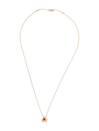 Van Cleef & Arpels Frivole Pendant Necklace, Mini Model
