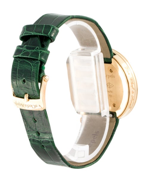 Van Cleef & Arpels Malachite and Diamond Charm Watch