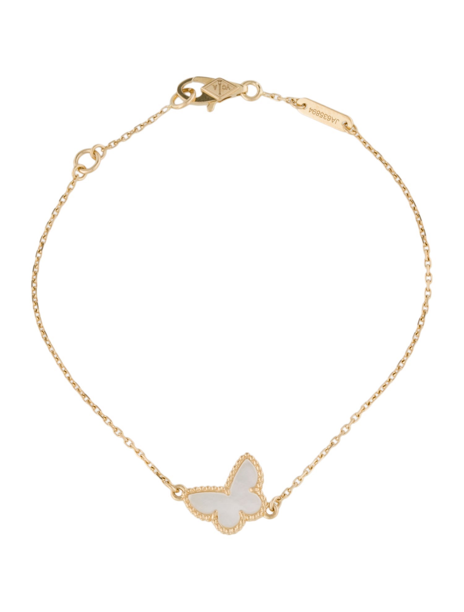 Van Cleef & Arpels Mother Of Pearl Sweet Butterflies Bracelet