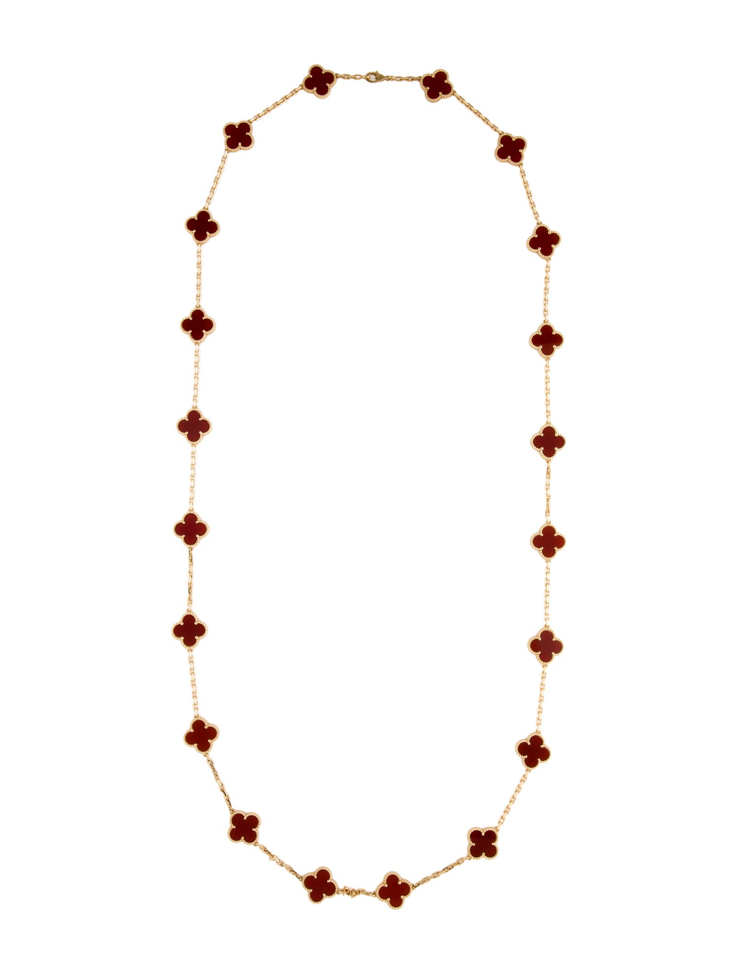 Van Cleef & Arpels Vintage Alhambra Long Necklace, 20 Motifs