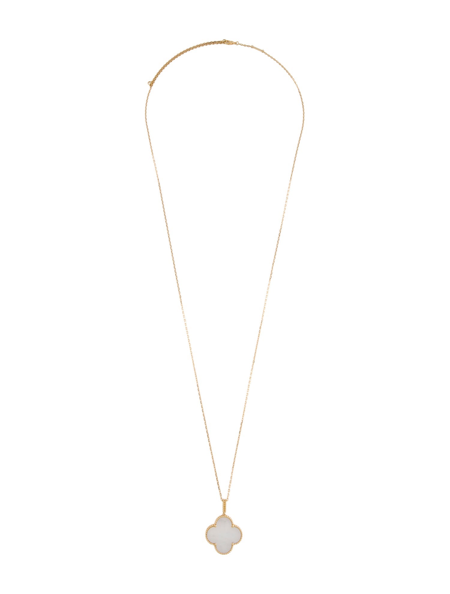 Van Cleef & Arpels Mother Of Pearl Magic Alhambra Long Necklace, 1 Motif