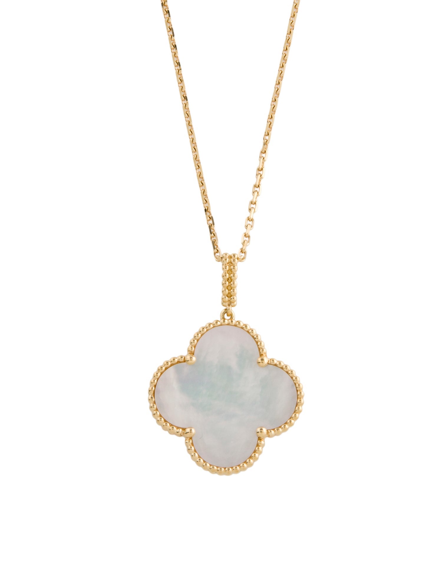 Van Cleef & Arpels Mother Of Pearl Magic Alhambra Long Necklace, 1 Motif