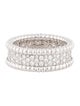 Van Cleef & Arpels Perlée Diamonds Ring, 3 Rows