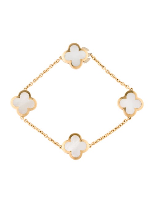 Van Cleef & Arpels Mother of Pearl Pure Alhambra Bracelet, 4 Motifs