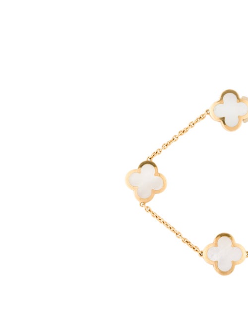 Van Cleef & Arpels Mother of Pearl Pure Alhambra Bracelet, 4 Motifs
