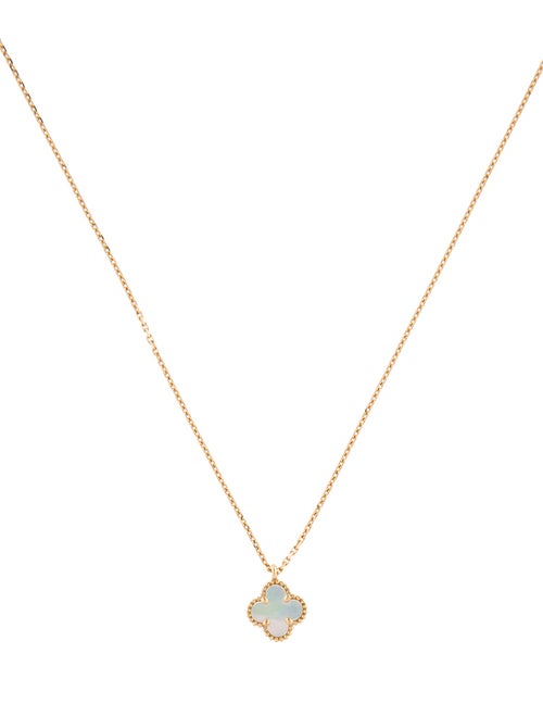 Van Cleef & Arpels Mother of Pearl Sweet Alhambra Pendant Necklace
