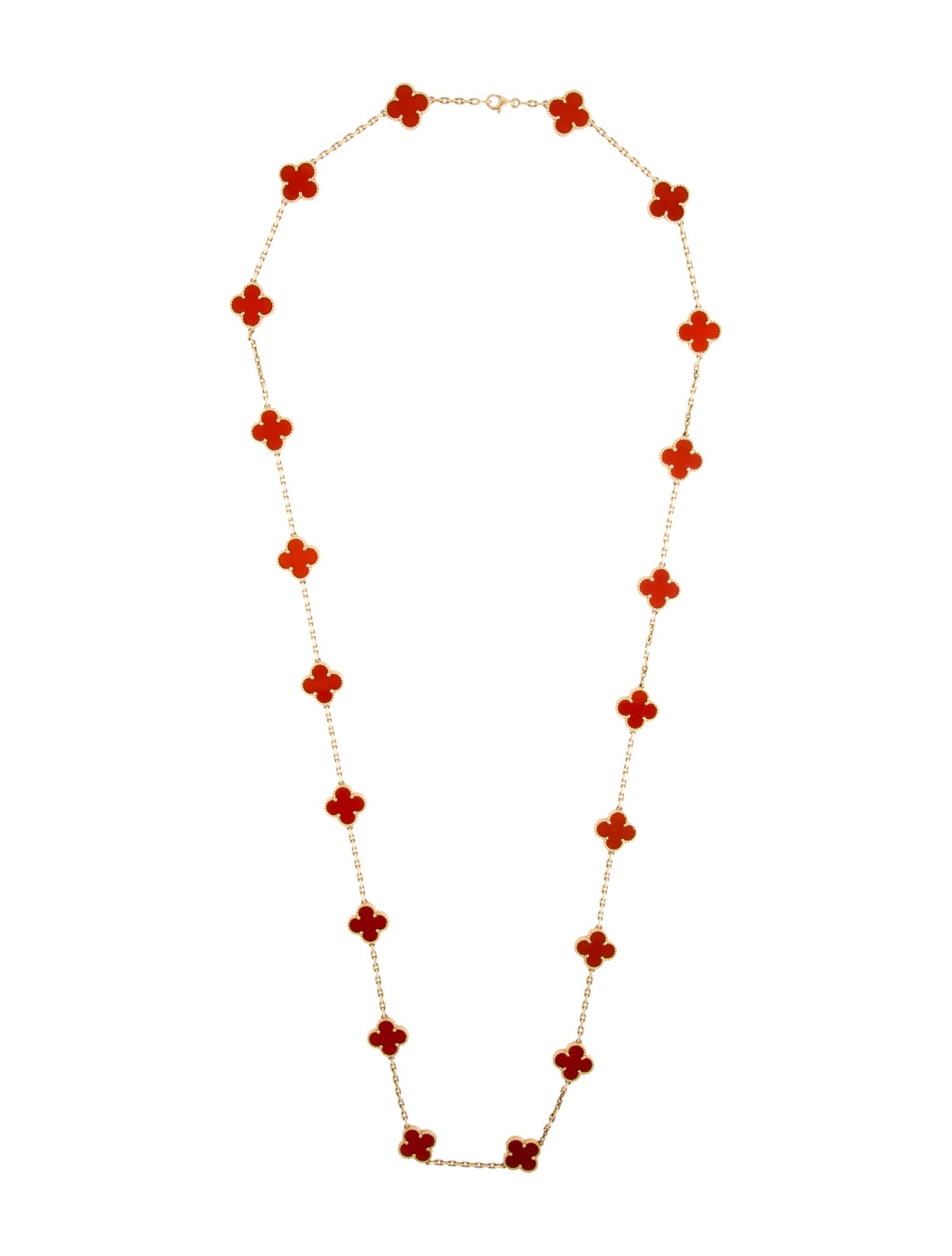 Van Cleef & Arpels Vintage Alhambra Long Necklace, 20 Motifs