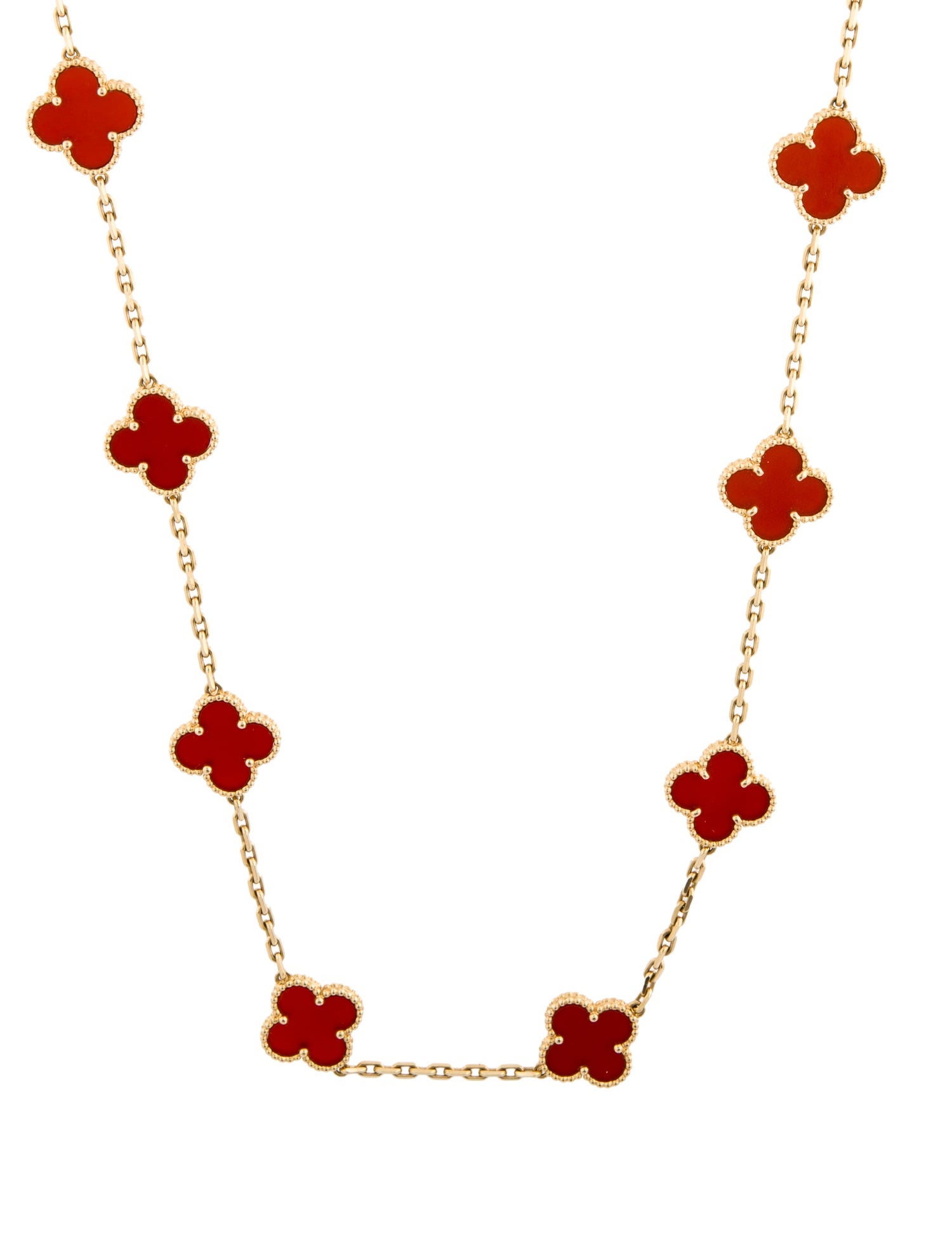 Van Cleef & Arpels Vintage Alhambra Long Necklace, 20 Motifs