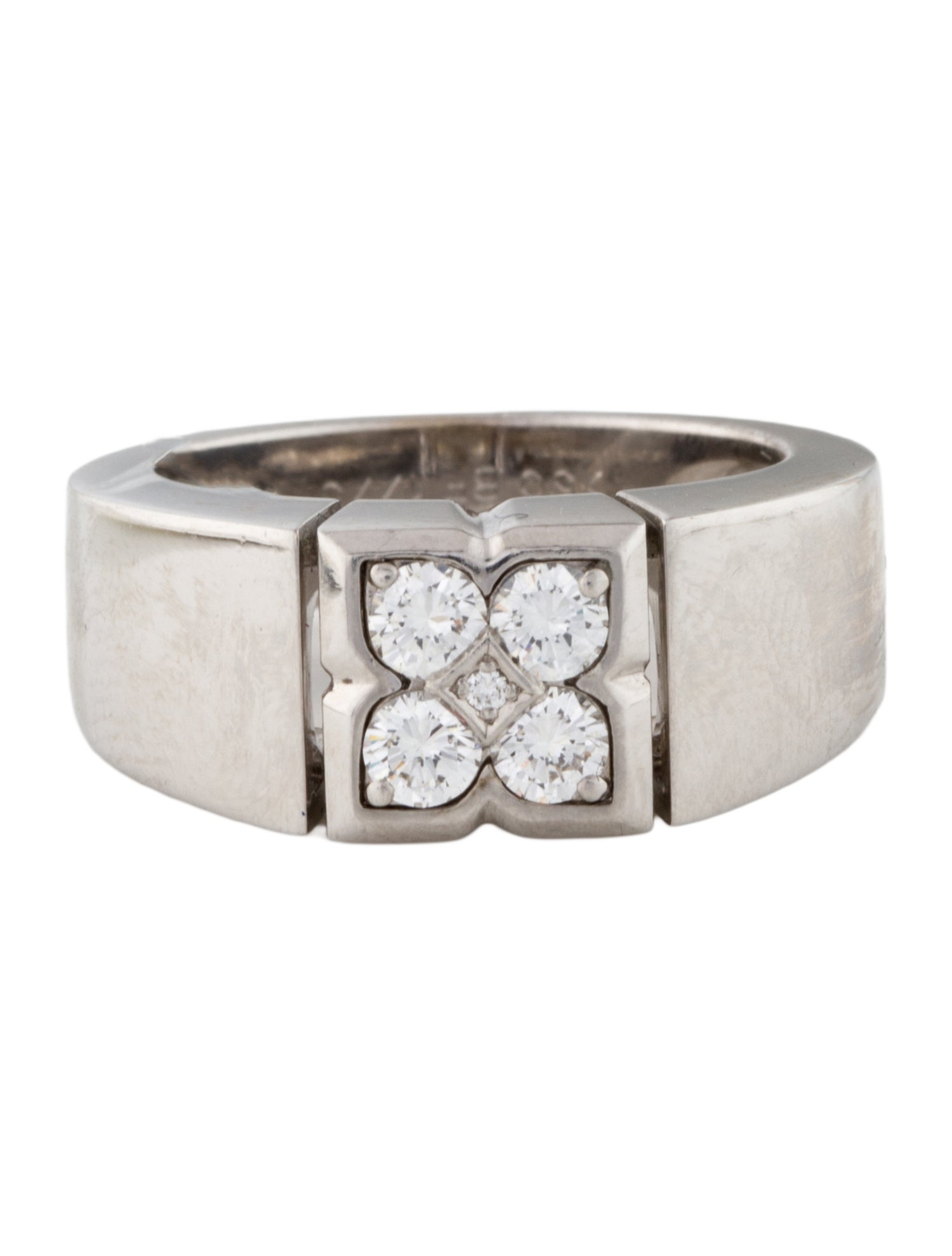Van Cleef & Arpels Diamond Quatrefoil Cocktail Ring