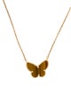 Van Cleef & Arpels Lucky Alhambra Butterfly Pendant Necklace