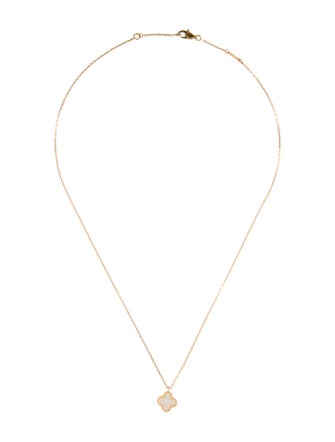 Van Cleef & Arpels Mother of Pearl Sweet Alhambra Pendant Necklace