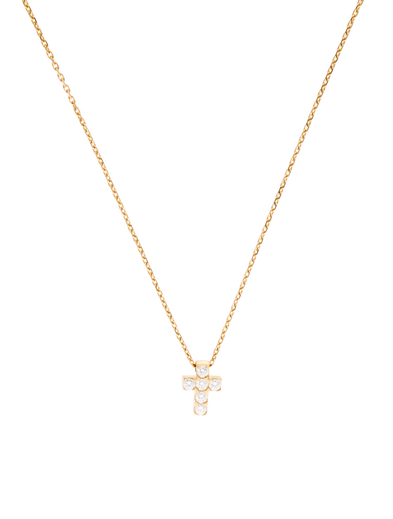 Van Cleef & Arpels Mini Croix Pendant Necklace