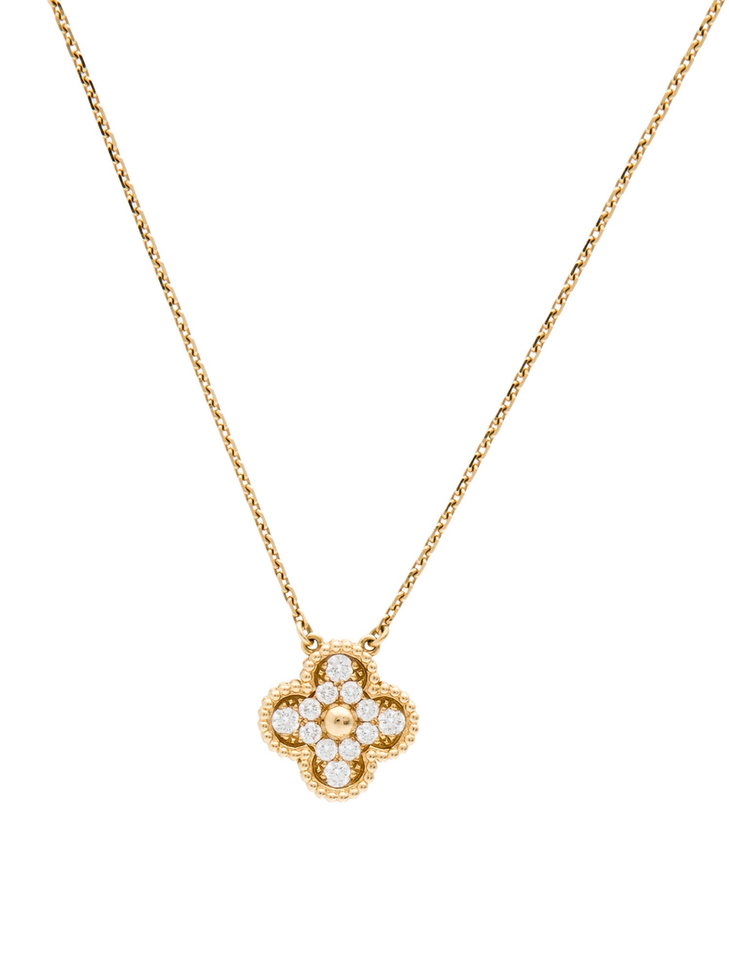 Van Cleef & Arpels Vintage Alhambra Pendant Necklace