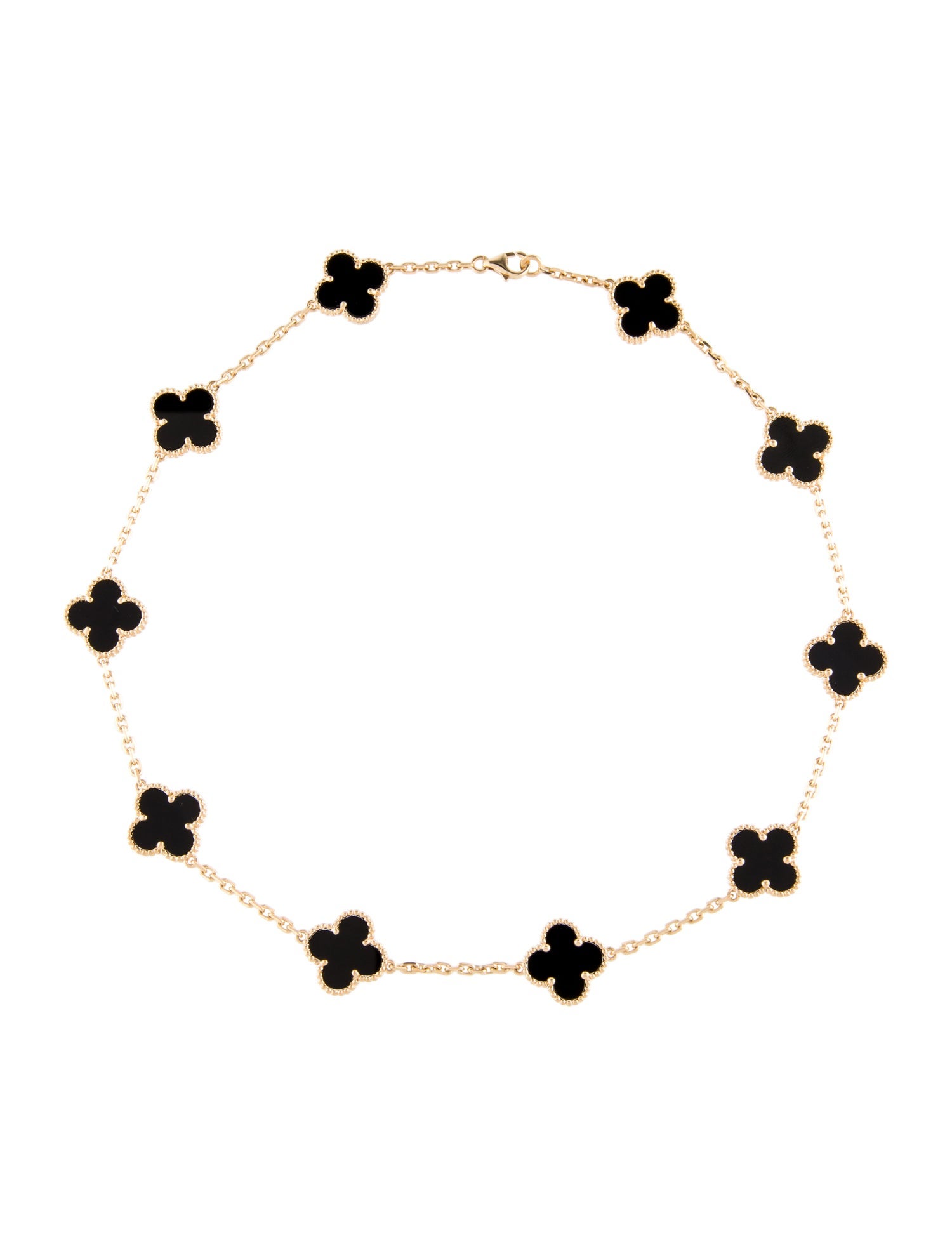 Van Cleef & Arpels Vintage Alhambra 10 Motif Necklace