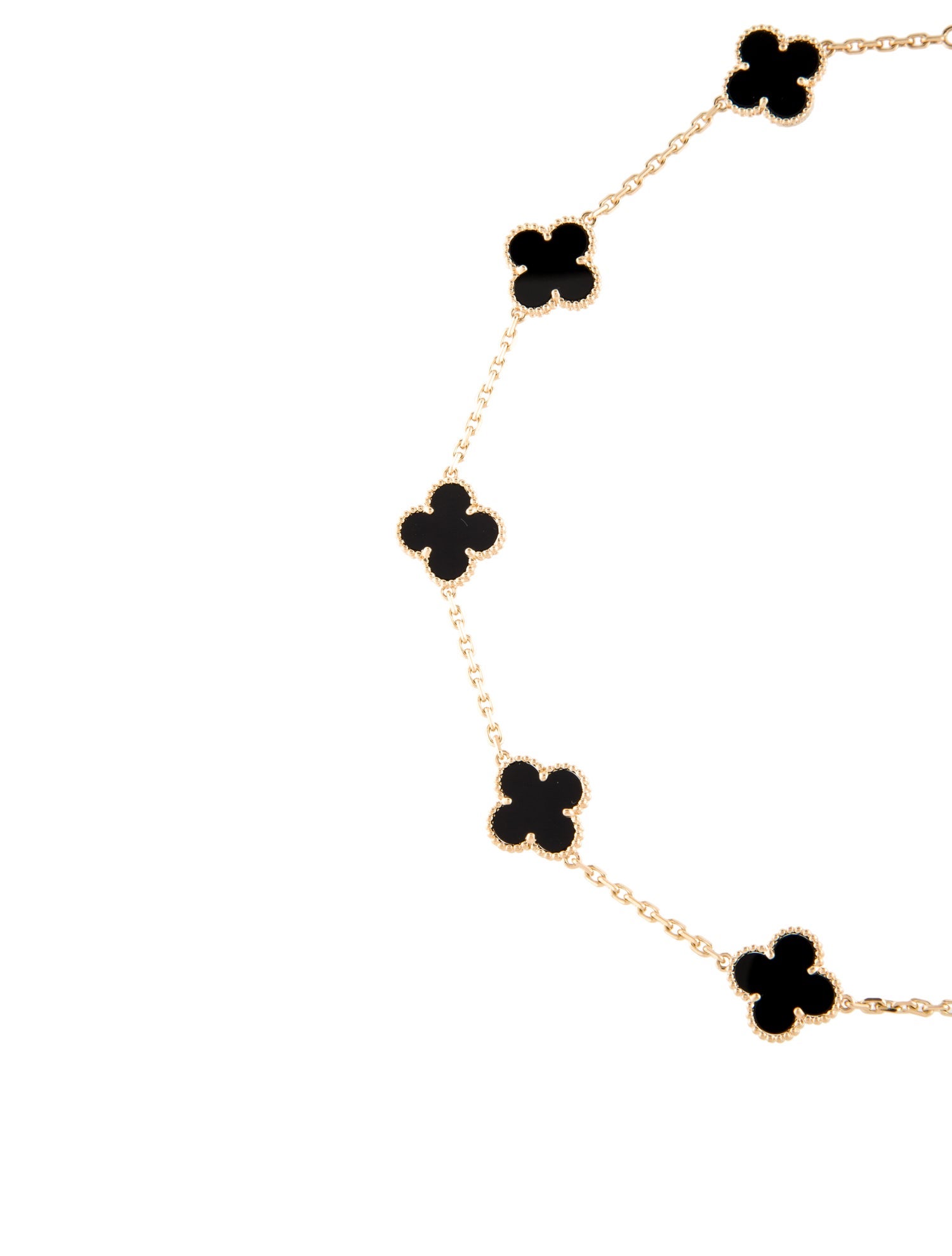 Van Cleef & Arpels Vintage Alhambra 10 Motif Necklace